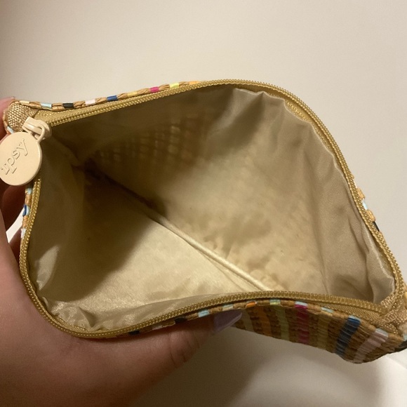Ipsy Bag Cosmetic Make Up Travel Multi Use Pouch Tan Multi Color - Picture 8 of 8